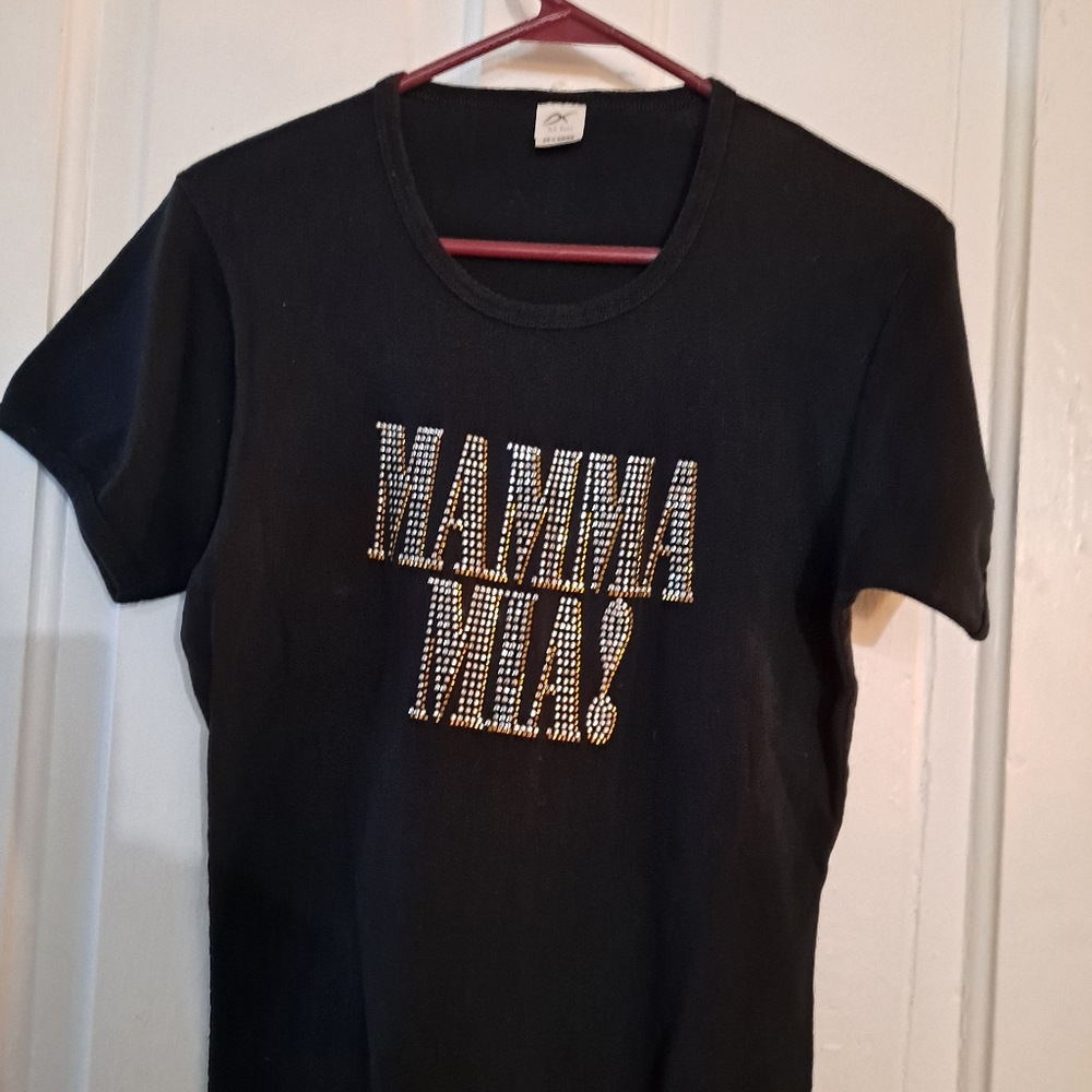 MAMMA MIA! BLACK T SHIRT